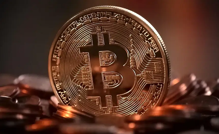 Ilustracja przedstawiająca kryptowaluty i technologię blockchain